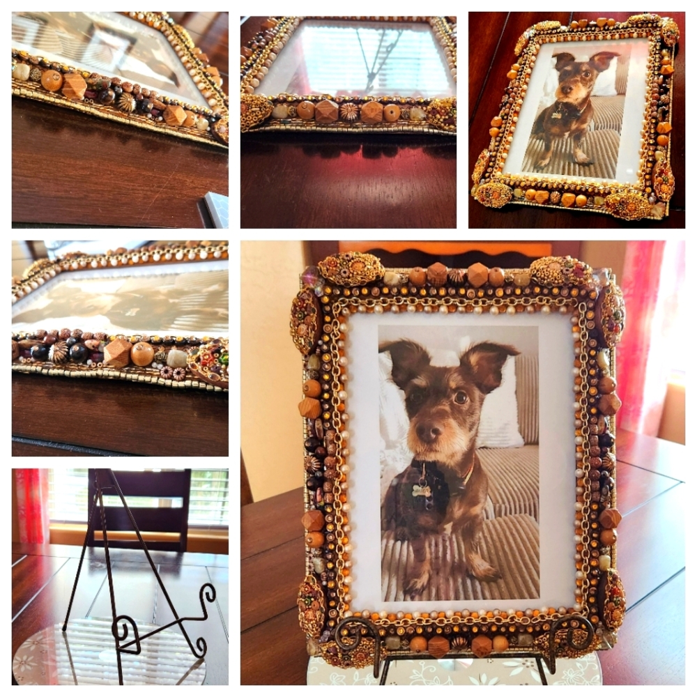 Beautiful Custom Beaded Picture Frame